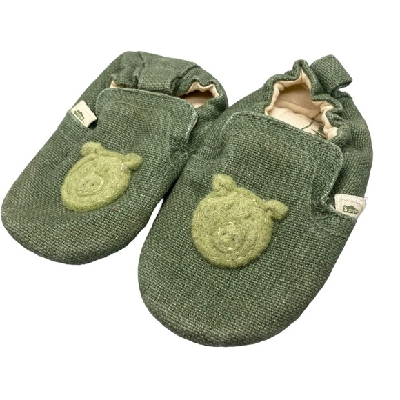 Green Piggies Soft Baby Shoe Frog #5306 Size 6 New in Bag - Picture 1 of 6